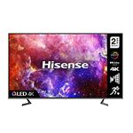 Hisense 75A77GQTUK QLED Series 75-inch 4K UHD Dolby Vision HDR Smart TV 60Hz Refresh Rate with Disney+, Netflix, Freeview Play and Alexa Built-in, and Bluetooth, TUV Certificated (2022 NEW)