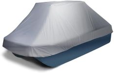 EliteShield Waterproof Pond Boat Storage Cover, Fits Pond Prowler Bass Boat up to 10ft Long, Beam Width up to 48 inch Silver Color