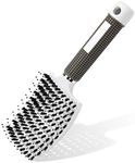 URAQT Hair Brush, Boar Bristle Paddle Hairbrush for Women, Soft Massage Hair Comb, Detangle Hair Brush for Long Thick Curly Hair, Reducing Hair Breakage and Frizzy