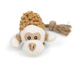 Petface Shaggy Monkey Plush Dog Toy, Yellow , 2.6 x 2.6 x 24.1 cm(Pack of 1)