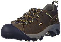 KEEN Men's Targhee II Waterproof Hiking Shoe, Cascade Brown/ Golden Yellow, 10 M US