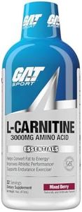 GAT SPORT Essentials Series L-Carnitine 3000mg (16 Ounce), Mixed Berry