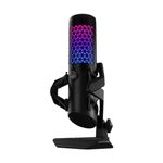 ASUS ROG Carnyx USB Gaming Microphone (25mm Condenser Capsule, 192kHz/24-bit, Cardioid, high-Pass Filter, Built-in pop Filter, Metal Shock Mount, one-Touch Mute, USB, Aura Sync RGB)- Black