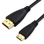 pjp electronics HDMI Mini to HDMI Male Cable, High speed Gold Plated Mini HDMI to HDMI Cable 1M (3.3 feet)