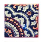 Ceramic Mexican Tile - 10.5cm- Handmade and Ethically Traded by Tumia LAC - Individual Tile