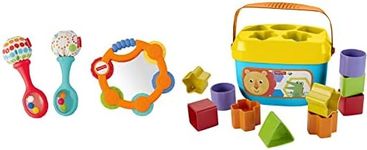 Fisher-Price Tambourine and Maracas Gift Set & Baby's First Blocks