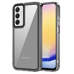 amazon basics Back Case Cover for Samsung Galaxy M15 5G / Samsung Galaxy M15 5G Prime Edition (Polycarbonate, Thermoplastic Polyurethane_Translucent Black)