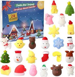 Christmas Advent Calendar 24 Days, 2022 Christmas Countdown Calendar for kids with 24 Different Squishy Toys, Christmas Stocking Stuffers, Xmas Party Favors Gifts for Babies Toddlers Kids