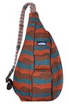 KAVU Original Rope Bag Sling Pack with Adjustable Rope Shoulder Strap - Wave Range, Wave Range, One Size, Compact