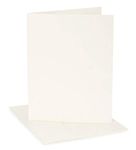 Darice Coordination's 12 Sets A7 Size Cards and Envelopes, Ivory Color