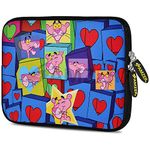 Amzer 10.5" Designer Neoprene Sleeve Case Pouch for Tablet, eBook and Netbook-Love Network (AMZ5212105)