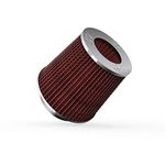 K&N Universal Clamp-On Air Filter: High Performance, Premium, Washable, Replacement Filter: Flange Diameter: 4 In, Filter Height: 5 In, Flange Length: 1.125 In, Shape: Round Tapered, RG-1001RD