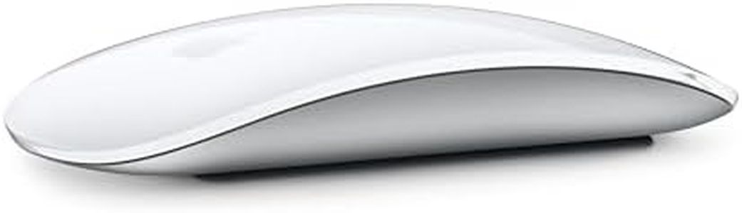 Apple Magic Mouse: Bluetooth, rechargeable. Works with Mac or iPad; White, Multi-Touch surface