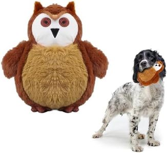 Hcpet Pet Bouncing Ball for Dog Chase Bite and Run, Rechargeable Dog Toy Ball, Sounding Owl Dog Plush Toy, Vibrating and Sounding Plush for Motorized Entertainment Interactive Toy