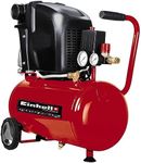 Einhell 24L Oil Lubricated Air Compressor -8 Bar, 116 PSI,132 l/min, 240V, 1500W Long Life Motor, Pressure Reducer, Safety Valve - TE-AC 230/24/8 OF Compressed Air Pump For Workshops, 3 Year Warranty