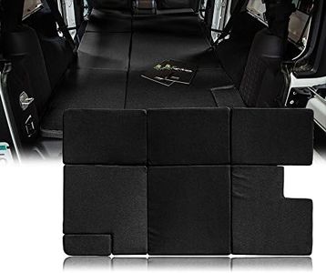 Xprite Black Sleeping Mattress Portable Camping Pad Bed Platform, NitePad Sand Premium 1.5-inch Thick Trunk Cushion for 2007-2018 Jeep Wrangler JKU