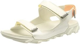 ECCO Women's Mx Onshore 3-Strap Water Friendly Sport Sandal, White/White, 8-8.5