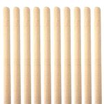 Newman and Cole Wooden Broom Handle Stick Wood Broomstick/Wooden Pole for Floor Mop Handle Brush Broom - 4ft (120cm) x 1 1/8" (28-29mm) Handles - Pack of 10