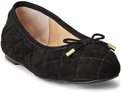 Lauren by Ralph Lauren Women's Jayna Ballet Flat, Black, 6