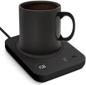 Coffee Mug Warmer, 3-Temp Settings Coffee Mug Warmer with Automatic Shut Off, Candle Warmer for Desk with Anti-Scalding Silicone, Suits for Candle, Cocoa, Tea, Gifts for Women, Men