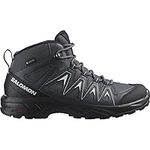 Salomon X Braze Mid Gore-Tex Women's Hiking Waterproof Shoes, Hiking essentials, Athletic design, and Versatile wear, Ebony, 6