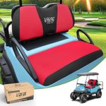 10L0L Keep Warm Golf Cart Seat Covers for Club Car Precedent & Yamaha, Front Seat Cover Set for All Seasons Breathable & Warm Made of Polyester Mesh Cloth