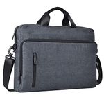 FATMUG Laptop Bag (upto 15.6") - Messenger Briefcase Bag for Men, Women, Boys and Girls - Office, Casual, Daily use sling bag - 13 litres (Dark Grey)