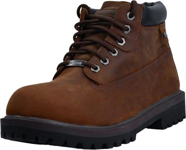 Skechers Men’s Waterproof Chelsea Boots, Dark Brown Leather – Size 9 UK