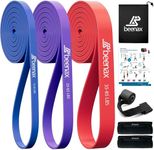 Beenax Resistance Bands Pull Up Assist Bands Set - Thick, Heavy Different Levels Workout Exercise Bands for CrossFit, Powerlifting, Muscle and Strength Training, Stretching, Mobility, Yoga - Men Women