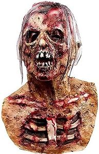 MOLEZU Scary Zombie Head Mask Vampire Mask for Adult Creepy Costume Horror Halloween Decoration Props, Latex Halloween Mask.