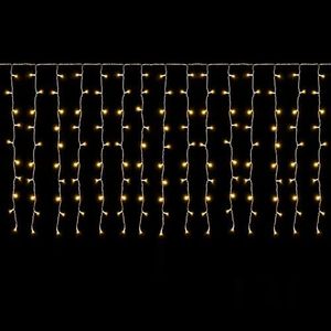 SALCAR 6m x 1m LED Tenda con Catena di Luci, Catena luminosa 300 Leds 9 modalità impermeabile decorazione per Decorazioni Natale - Bianco Caldo
