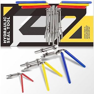 Greluma Outils d'installation de joints hydrauliques, kit de joints de réparation de piston de cylindre hydraulique, kits d'outils d'installation de joints de tige en U