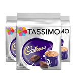 TASSIMO CADBURY Hot Chocolate x3 Packs, Total 24 T Discs Capsules