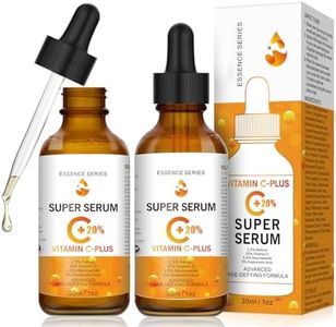 Serum Vitamina C para Facial 20% Vitamina C con Acido Hialuronico para Suero Hidratante, Antiarrugas y Antimanchas para la Cara Suero Anti edad para Rostro, Cuello y Contorno de Ojos (60ml)