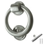 Ring Shaped Door Knocker Satin Chrome