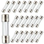 BOJACK F5AL250V 5x20mm 5A 250V Fast Blow Fuses 5 Amp 250 Volt 0.2 x 0.78 Inch Glass Tube Fuses(Pack of 20 Pcs)