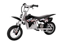 Razor MX400 Dirt Rocket Kids Ride On 24V Electric Toy Motocross Motorcycle Dirt Bike, Speed 14 MPH, for Kids Ages 13+ or 140 Pounds Max Weight, Black