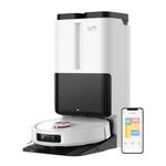 ILIFE T60s Robot Vacuum & Mop with AI and LiDAR, All-in-One Station for 60°C Auto Wash, Hot Air Drying, Hair Collection & Detergent Dispensing, Self Emptying, Extendable & Auto-Lift Mop, App & Voice