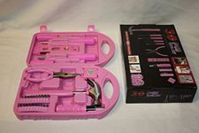 PrimeTrendz Carbon Steel 30 Pieces Pink Tool Set Kit Perfect For Heavy Duty Jobs (BONUS Portable Box Case)