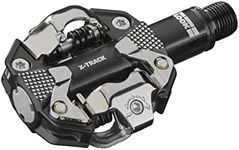 LOOK Cycle - X-TRACK MTB Pedals - Standard SPD Mechanism Compatible - Aluminium Body - Double-Sealed Chromoly+ Axle - Robust and Fluid Bike Pedals