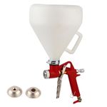 SustVita Drywall Texture Sprayer, Air Hopper Spray Gun for Ceiling Wall Paint & Plaster Render, Professional Texture Gun with 3 Nozzles