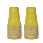 Wanna Party Game Beer Pong Glasses Yellow Color/Tall Drinking Glasses 16 oz/Beer Pong Cups -Set of 20.Fun Games Perfect for Bachelors/Bachelorette Party/Cocktail Party/Pool Parties