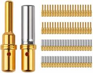 Deutsch Connector Pins and Sockets,#12 Gold Plated Barrel Style Contact Pin
