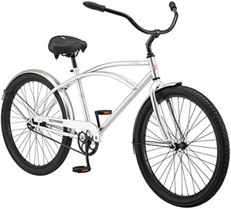 Schwinn Huron 1 Cruiser Bike, 26 Inch Bike for Women and Men, Single-Speed Beach Cruiser Bicycle, Rear Coaster Brake, Comfortable Padded Seat, Upright Riding Position, Adult Bicycle