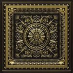 La Scala-Faux Tin Ceiling Tile - Antique Brass 25-Pack