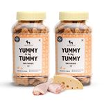 Heads Up For Tails Dog Biscuits Non Veg - Treats Cookies (320 GMS Each, Chicken & Cheese) -Pack of 2,All Life Stages