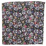 CTM® Day of the Dead Skull Print Bandana, Black