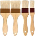 4 Pack 2" &1.5" & 1" Pastry Brush for Cooking and Baking(2 pc 2" Basting Brushes and 1 pc 1.5" &1" Basting Brush)