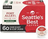 Seattle's Best Coffee Post Alley Blend Dark Roast K-Cup Pods | 6 boxes of 10 (60 Total Pods)