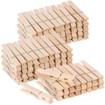 100pcs Clothes Pins Wooden Clothesp